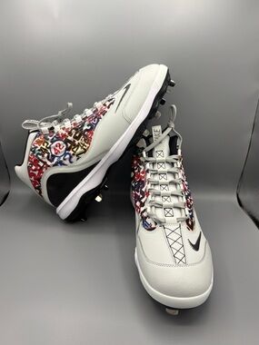 Nike Griffey 2 Metal Baseball Cleats Mens Size 12.5 Jackie Robinson Day MLB PE